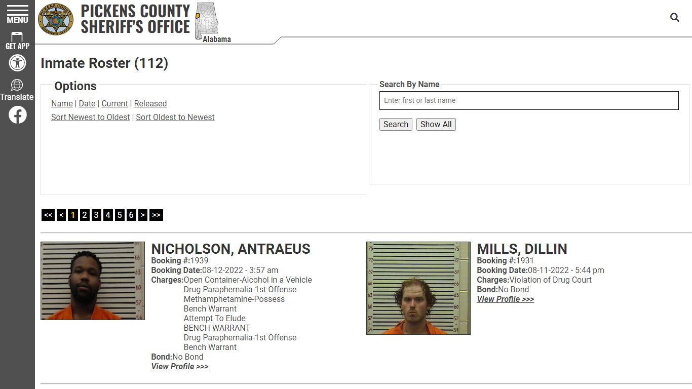 Inmate Roster - Pickens County Alabama Sheriff's Office